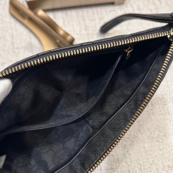 Michael Kors Large Zip Wristlet/Clutch Black - Picture 4 of 7